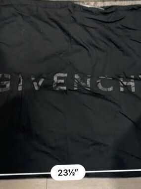 Givenchy Black Tonal Logo Quilted Coat